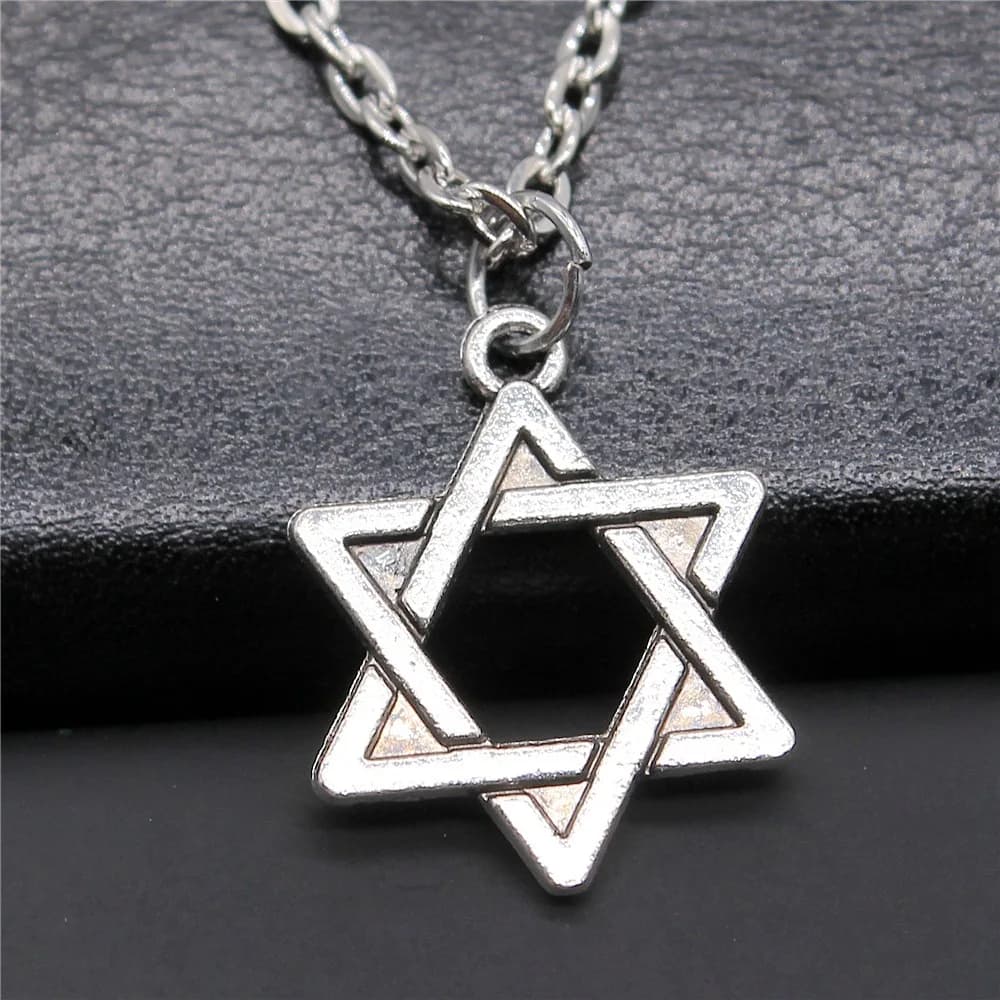 Star of David Pendant Necklace Silver Bronze Fashion Jewellery Gift — image 14