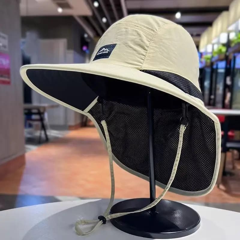 Summer Waterproof Quick-drying Panama Bucket Hat Wide Brim Sun Hat New Unisex UK — image 2