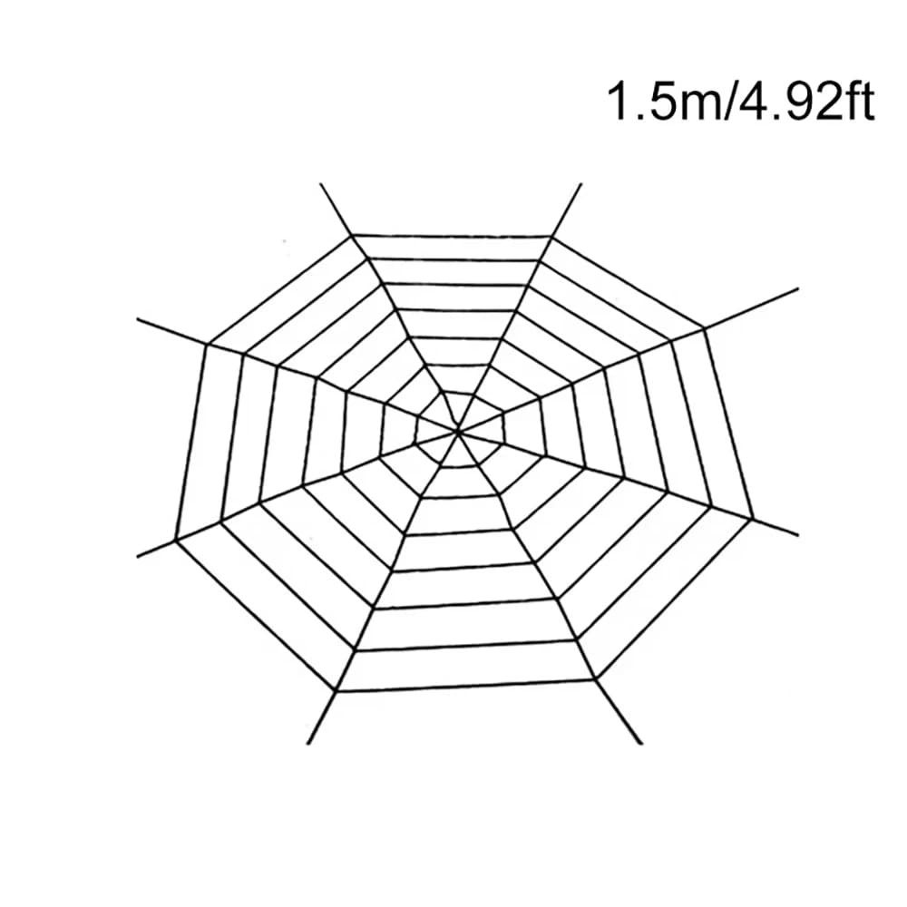 Halloween Giant Spider Web Black White Creepy Outdoor Yard Decoration Large — image 7