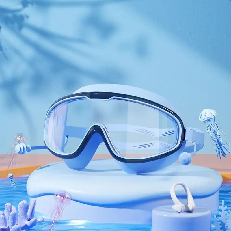 Swimming Goggles Anti-fog High-definition Silicone Kids Adult New Children Non U — image 5