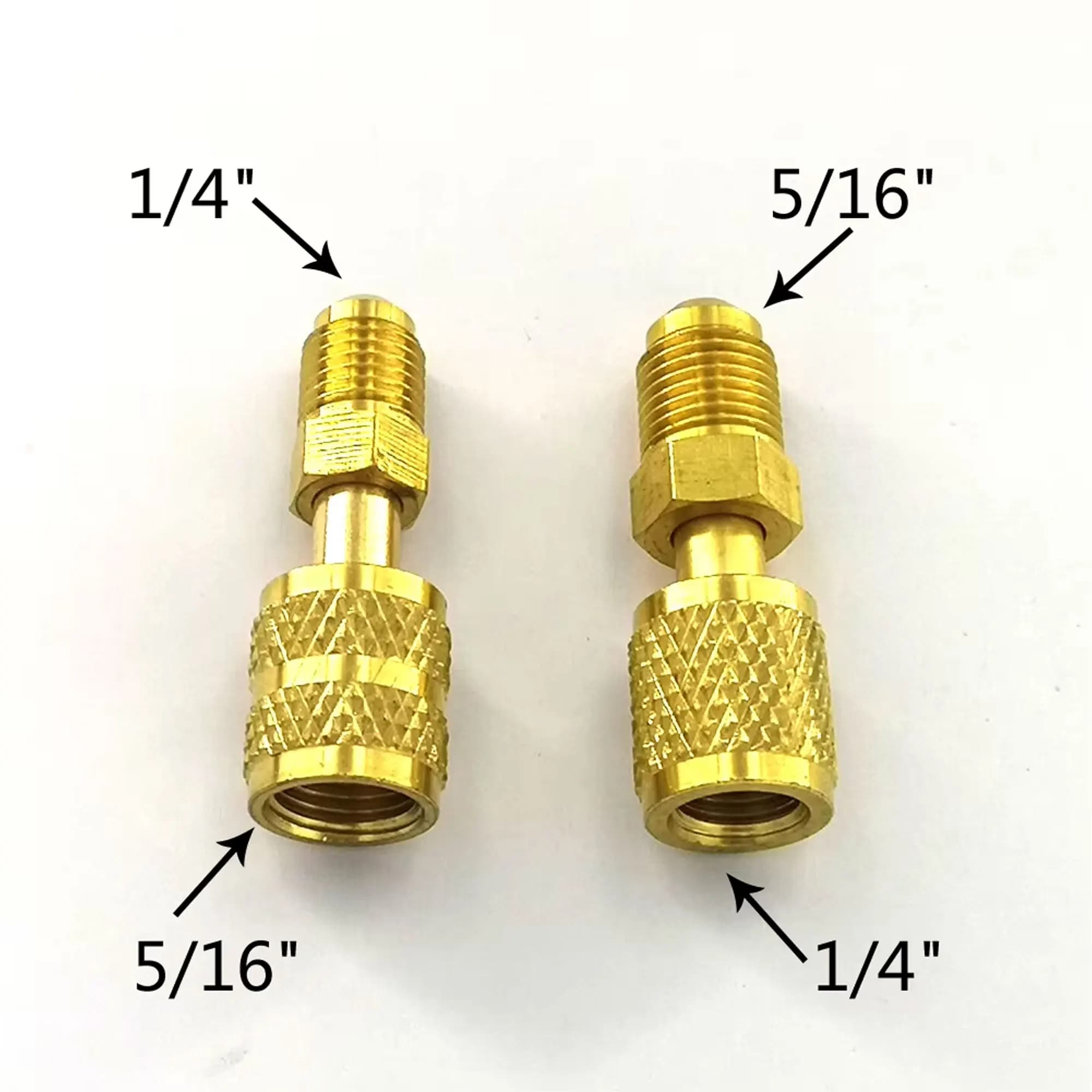 Vacuum Pump Brass Adapter R410a 5/16 SAE F To 1/4 SAE New 1PCS Quick Couplers UK — image 12