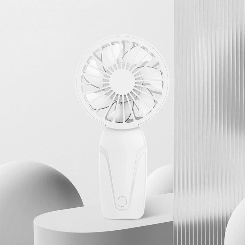 Portable Handheld Mini Fan USB Rechargeable Pocket Fan Small Cooling Fan ABS — image 6