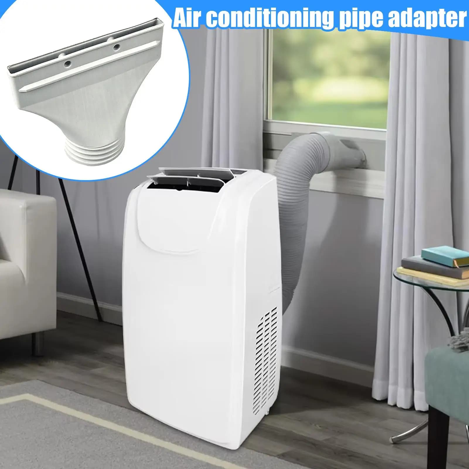 Portable AC Hose Coupler Vent Adapter Seal Tube Kit Air Conditioner Dryer UK — image 2