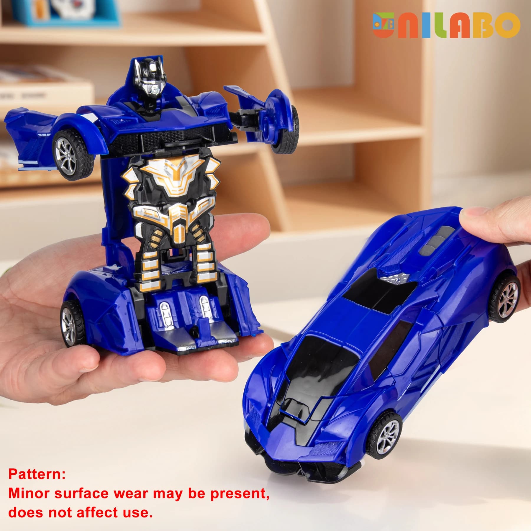 Transformable Robot Sports Car Toy Educational Kids Gift No Batteries Required — image 14