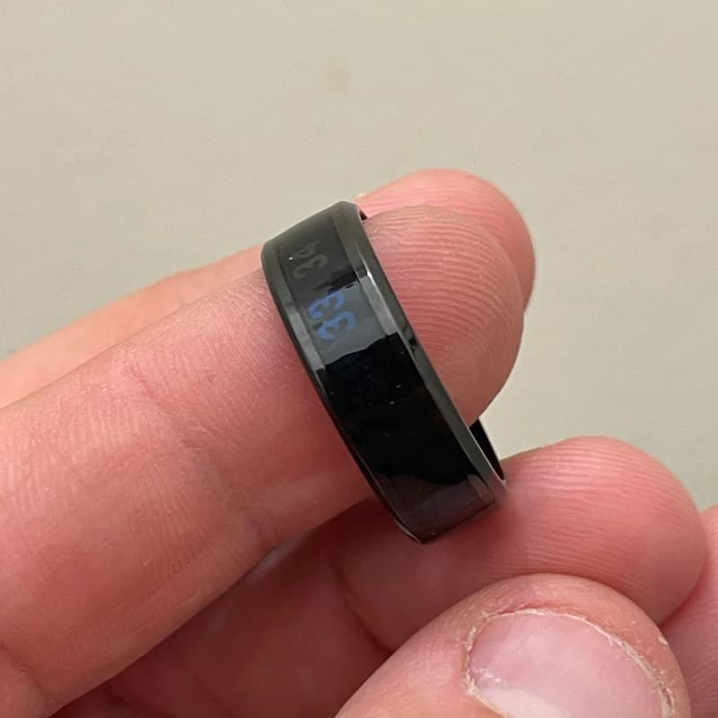 Smart Temperature Sensitive Mood Ring Stainless Steel Waterproof Couple Ring — image 5