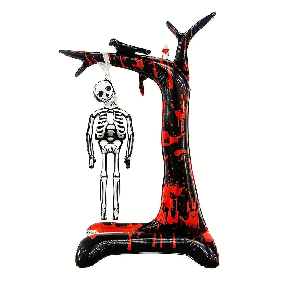 Halloween Standing Bloody Skull Foil Balloons Horror Decoration Pack
