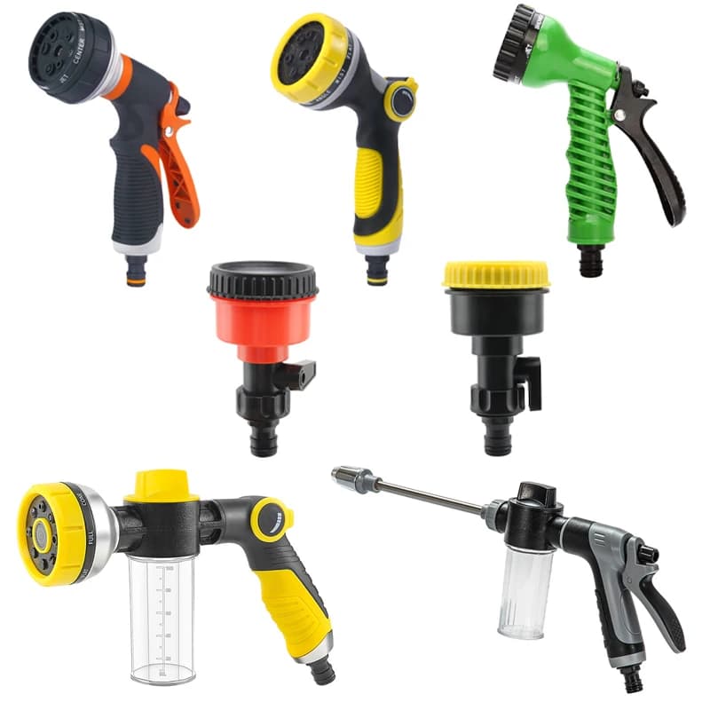 Garden Water Spray Gun High Pressure Foam Bottle Car Wash Nozzle Sprayer