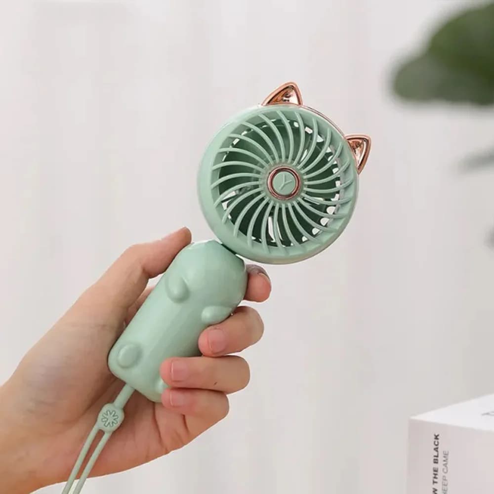 Mini Handheld Fan USB Rechargeable Portable Folding Summer Cooling Fan — image 6