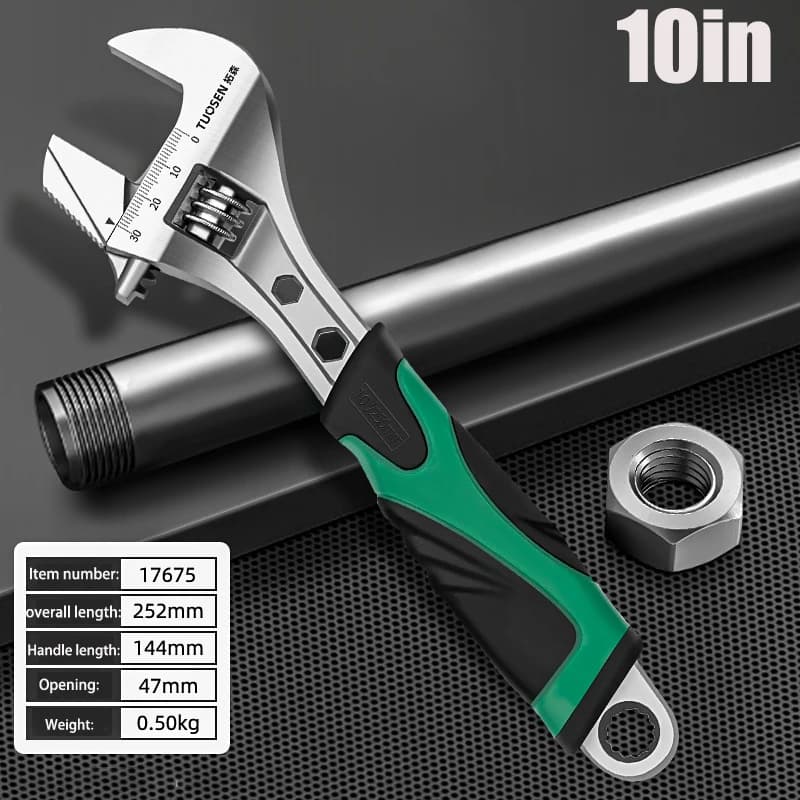 Adjustable Wrench Set 8 10 12 Inch Universal Spanner Multi-Function Tool — image 8