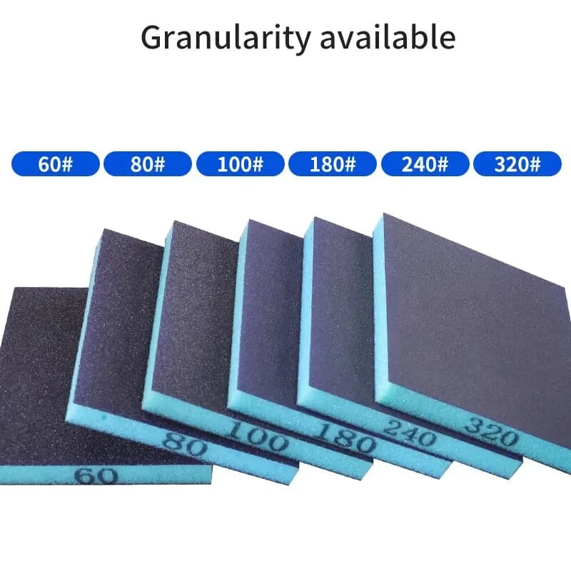 Sanding Sponge 6PCS 60-320 Grit Washable Reusable Wet Dry New Blocks for Metal U — image 2