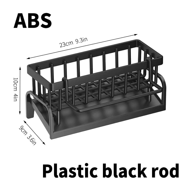 Stainless Steel Kitchen Sink Drainage Rack Sponge Holder Storage Shelf — image 8