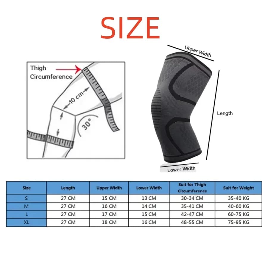 Compression Knee Support Sleeve Brace Running Sports Joint Support Bandage — image 6
