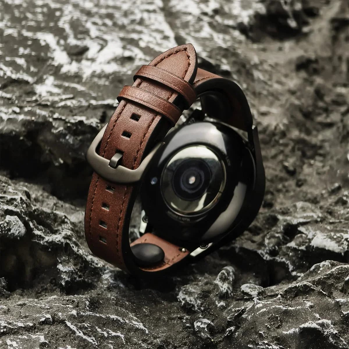 Leather Watch Strap 20mm 22mm Smartwatch Band Vintage 44mm — image 4