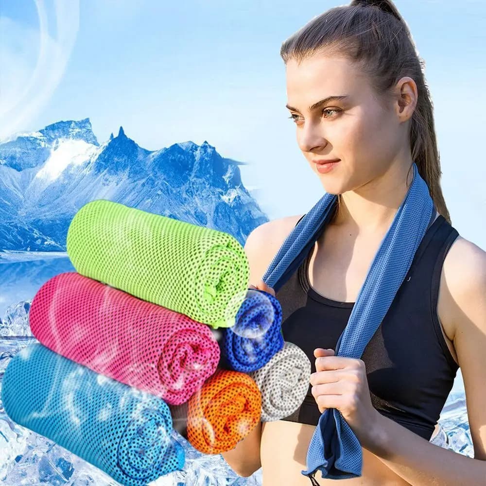 Quick Dry Cooling Towel for Running Gym Swimming Yoga Fitness Workout — image 2
