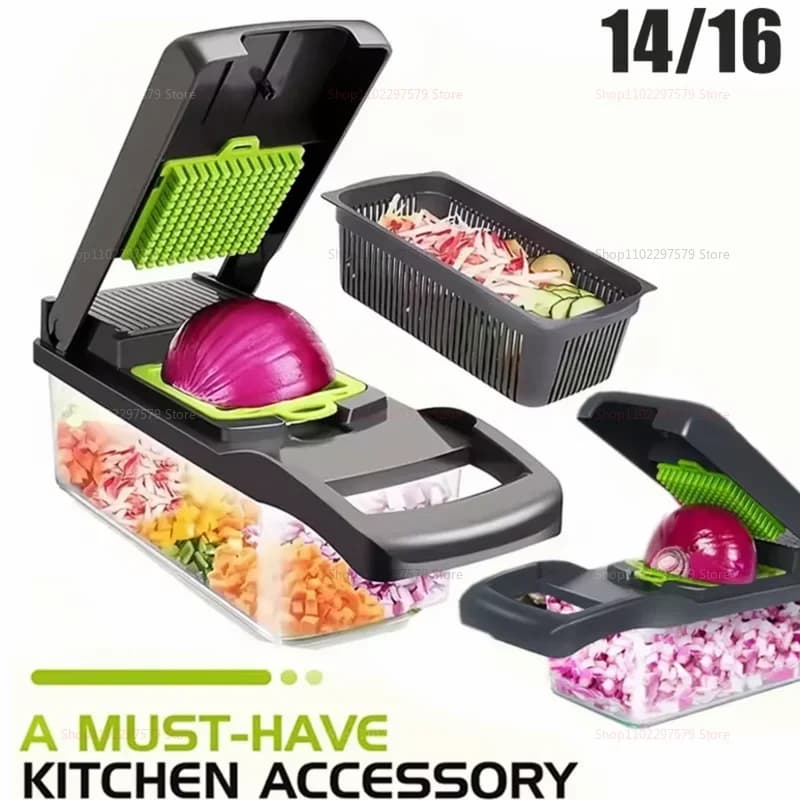 Vegetable Slicer Shredder Cutter for Potato Carrot Fruit Kitchen Food Prep — image 4