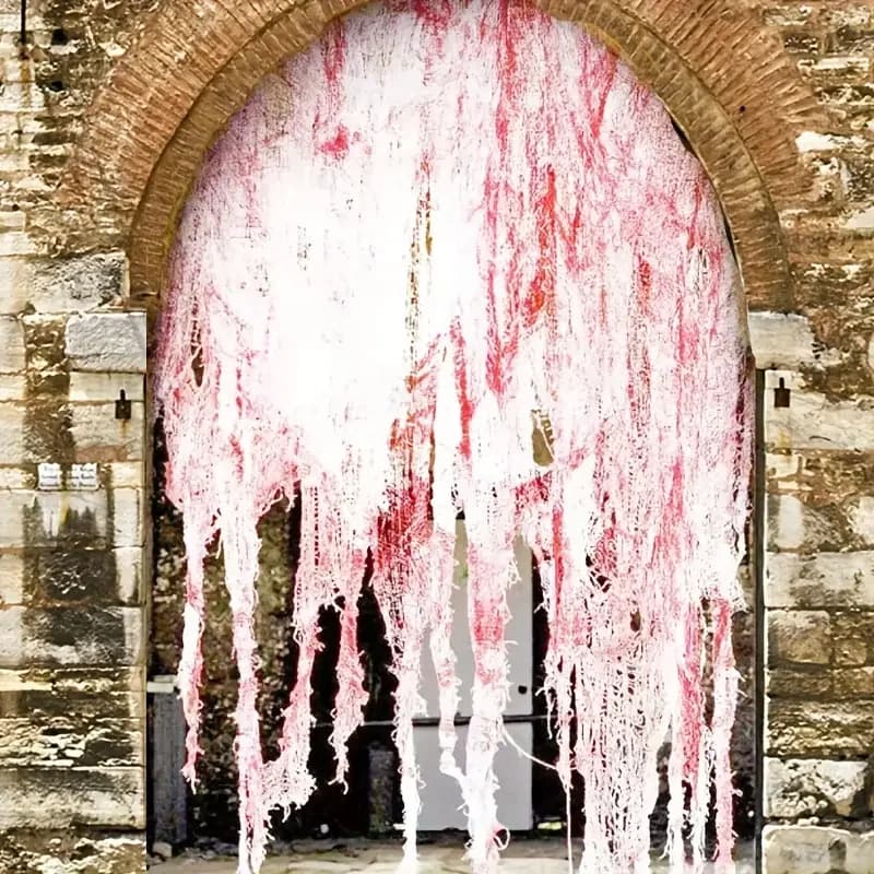 Horror Red Bloody Cloth 30x72 Inch Halloween Decorative Door Curtain — image 8