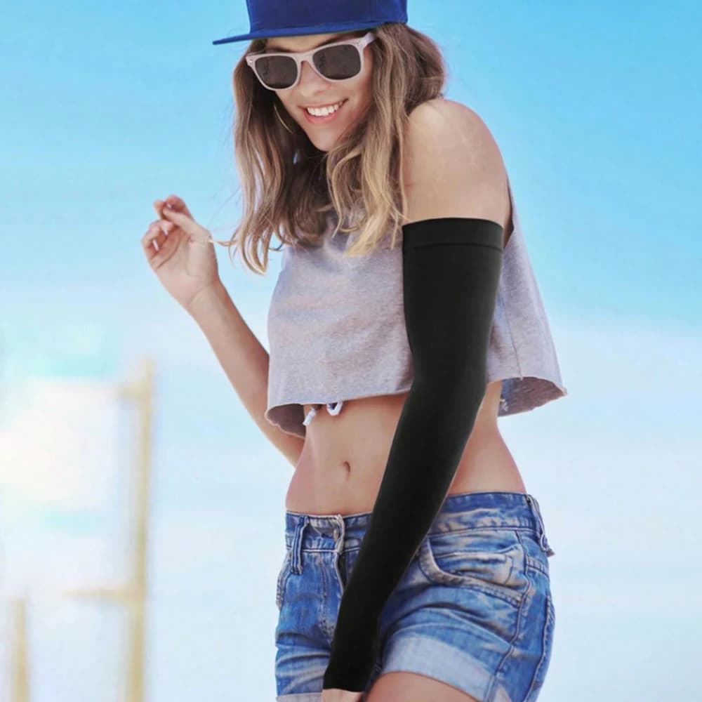 3 Pairs UV Sun Protection Arm Sleeves Ice Silk Unisex Summer Outdoor Riding — image 4