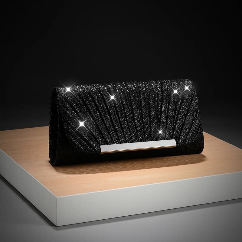 Luxury Wedding Envelope Clutch Bag Evening Shiny Bridal Party New Bags Chic for — image 3