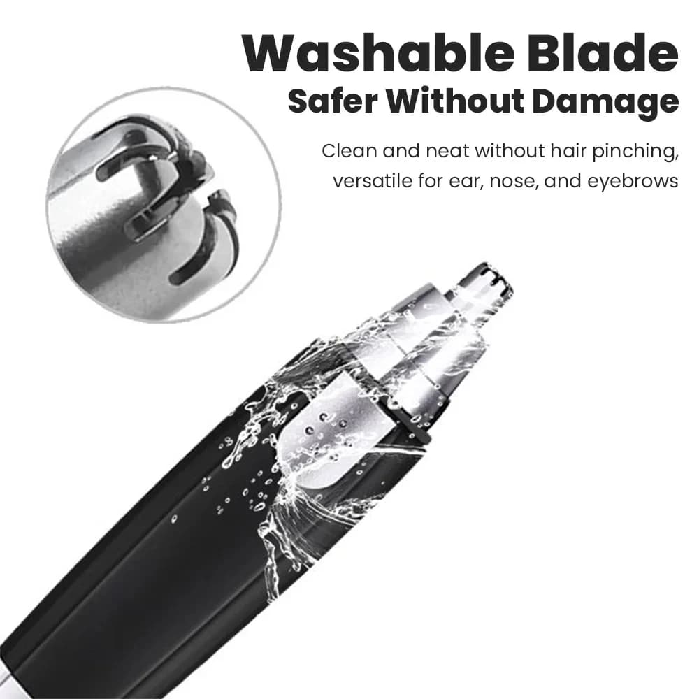 Facial Hair Trimmer 3-in-1 Rechargeable Nose Ear Eyebrow Shaver New Painless for — image 5