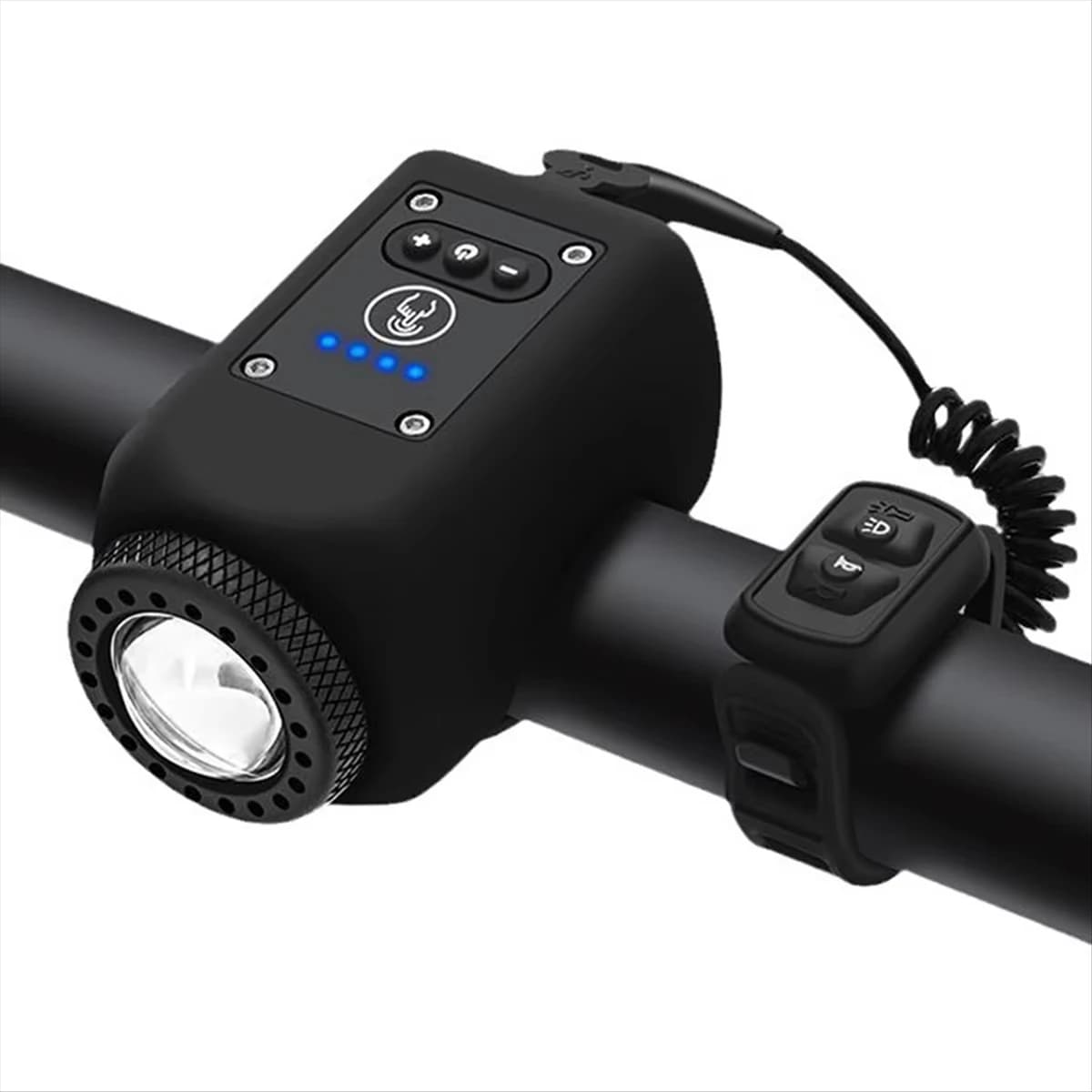 Electric Bike Horn Light Front Lamp Bell Mountain Bike Bicycle Accessories — image 7