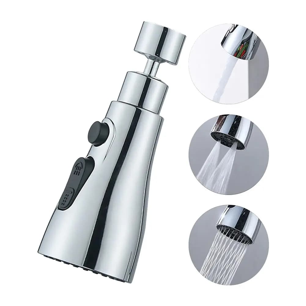 3-in-1 Kitchen Faucet Extender 360° Rotating Tap Sprayer Multi-Mode Water Nozzle — image 7