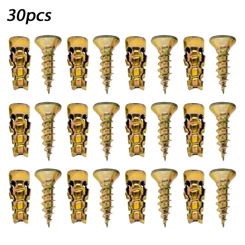 Expansion Screws 6x14mm Cabinet Door Hinge Repair Wall Anchors New 100pcs Short — image 7