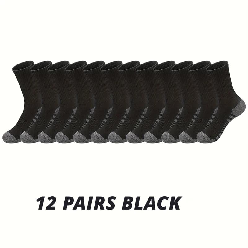 Men's Gym Socks 6/12 Pairs High Quality Soft Ground-Gripping New Outdoor Large U — image 16
