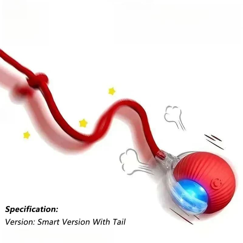 Cat Interactive Ball Toy Automatic Rolling Smart Pet Toy New with Tail Mouse for — image 6