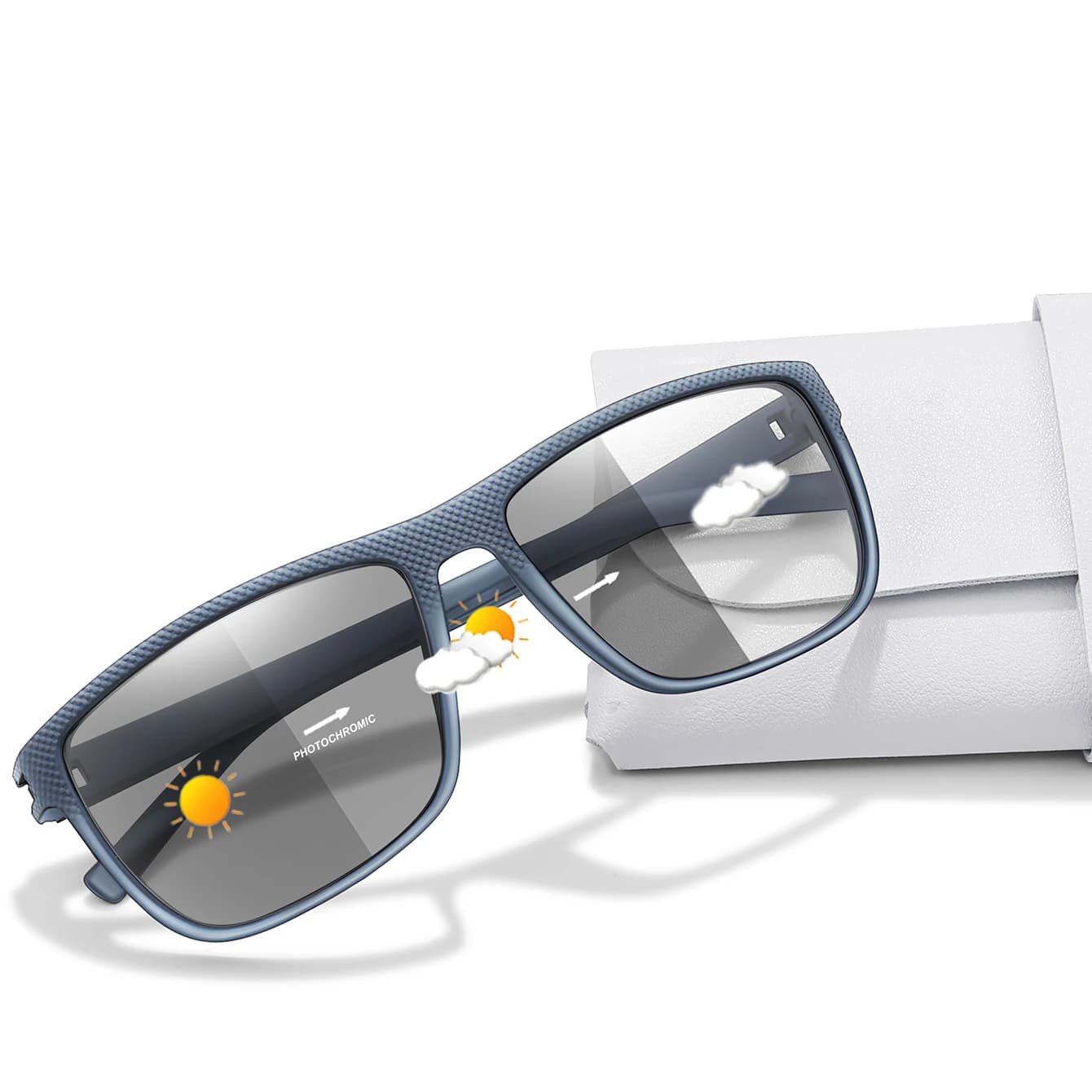 Photochromic Reading Glasses Blue Light UV Protection Unisex Readers +1.00 to +4.00 — image 6