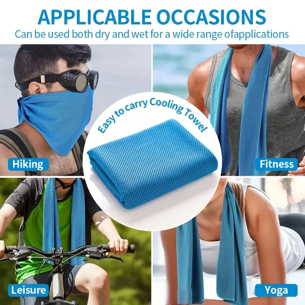 Quick-Dry Gym Towel 80cm Portable Bottle Mounted Sweat Absorbent Sports Towel — image 3