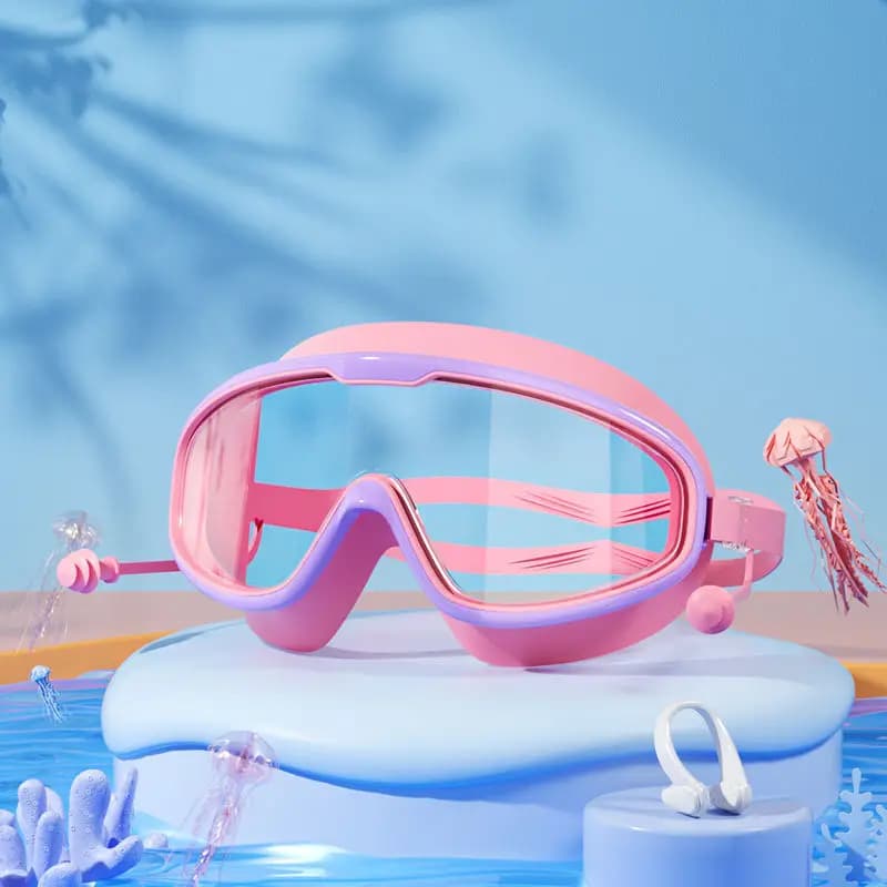 Swimming Goggles Anti-fog High-definition Silicone Kids Adult New Children Non U — image 6