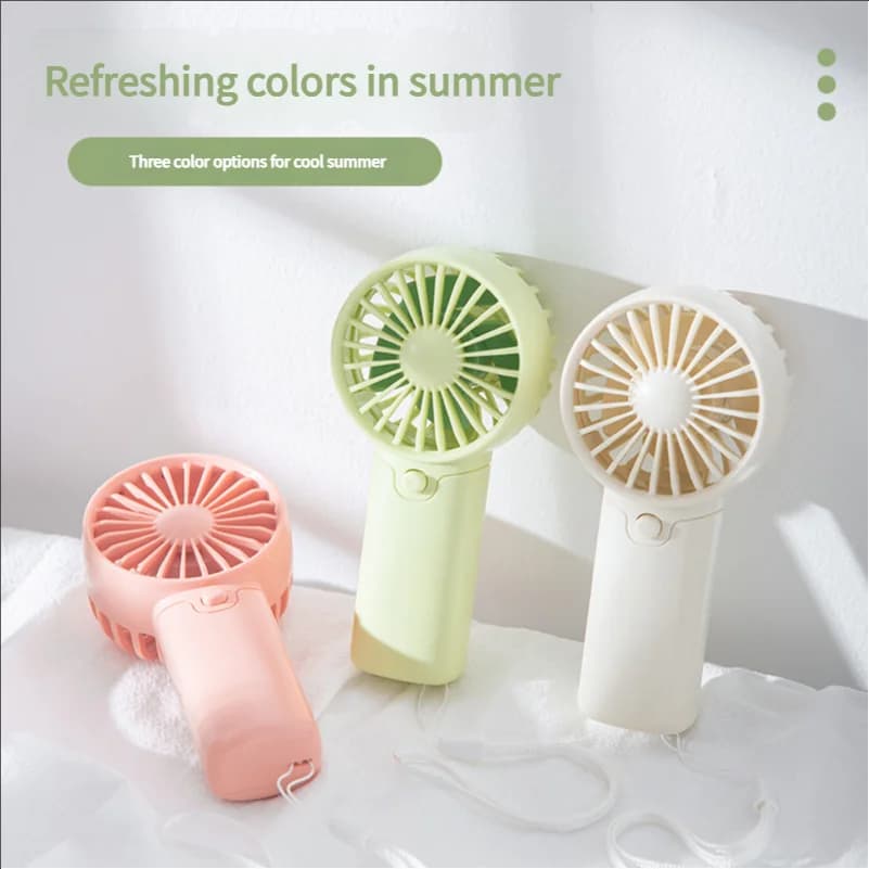 Portable Mini Handheld Fan Battery Powered Pocket Air Cooler Small — image 2