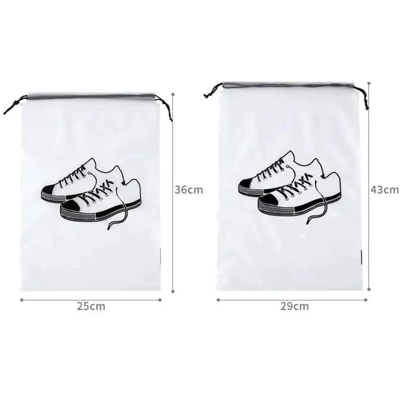 5 Pcs Shoes Storage Bags Closet Organiser Non-Woven Waterproof Hanging Bag Travel — image 6
