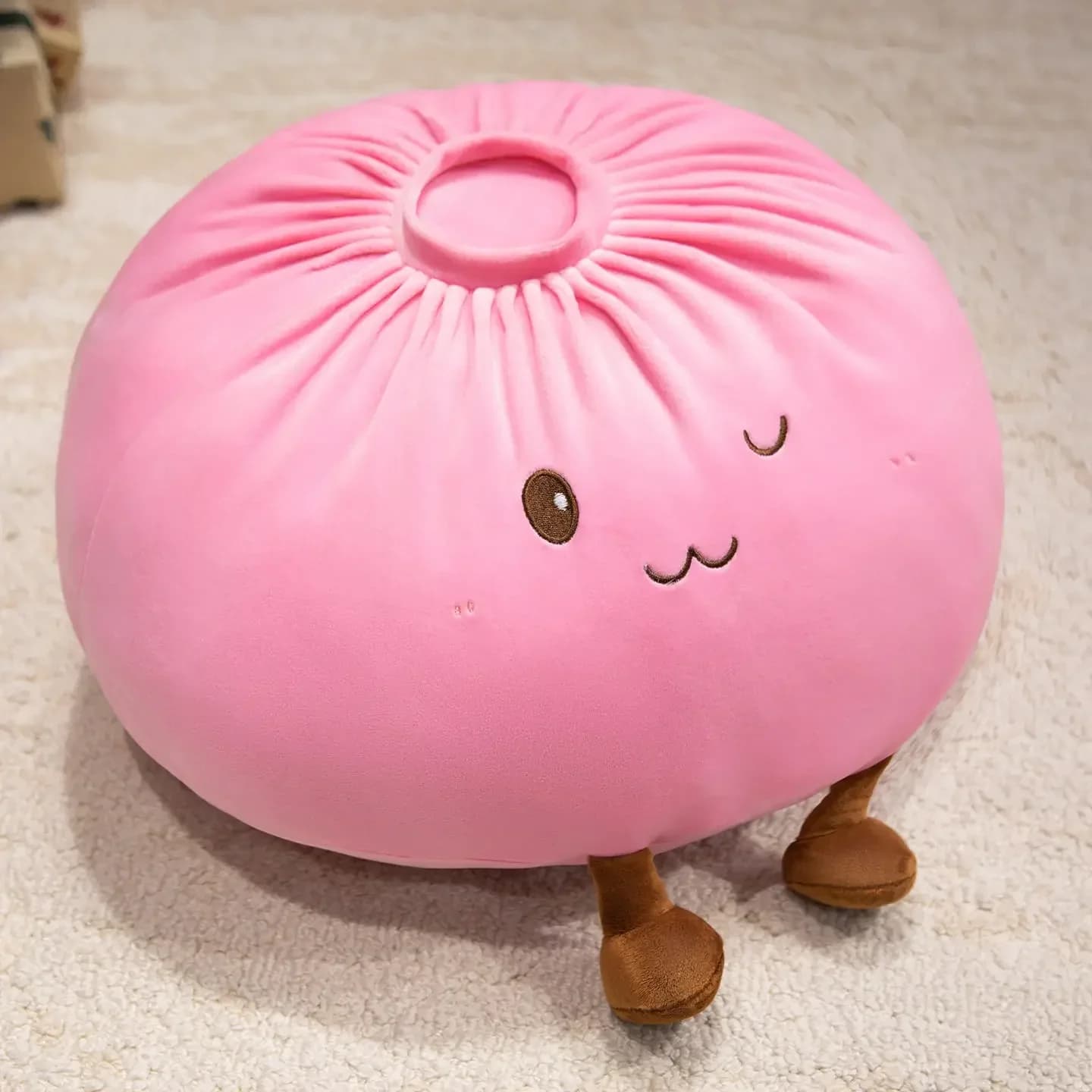Plush Toy Elf Buns Stuffed Cartoon Food Throw Pillow Kawaii Cozy Happy Toys — image 8