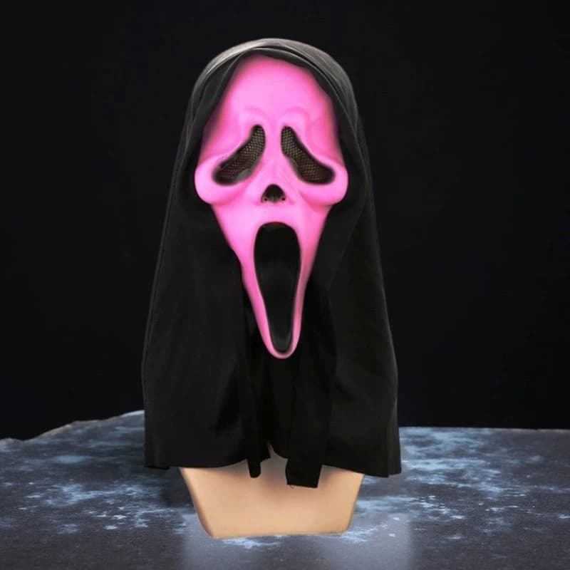 Halloween Scream Horror Face Mask Realistic Creepy Ghost Mask Movie Party Costume — image 9