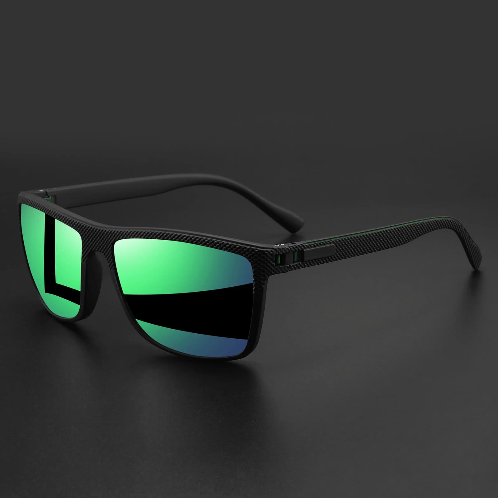 Polarised Square Sunglasses with Spring Hinge for Cycling and Fishing — image 13