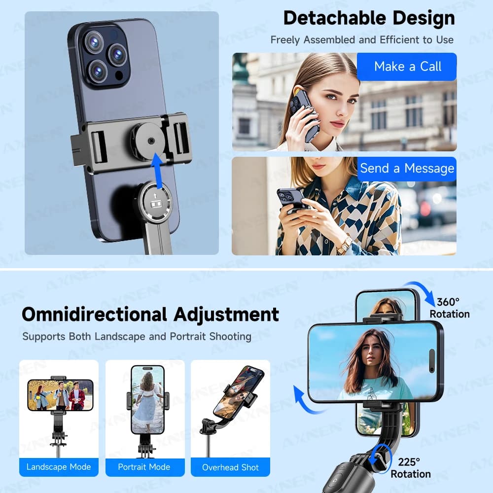 Selfie Stick Tripod Bluetooth Remote 6-Section Extendable Phone Vlog New F15 360 — image 3