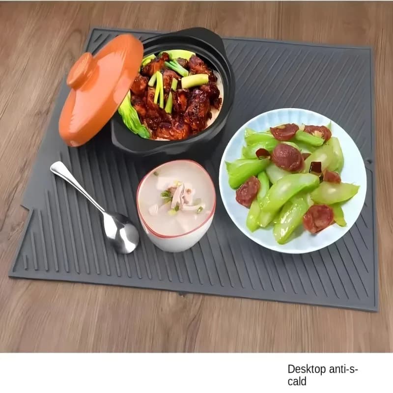 Silicone Drain Pad Drying Mat Kitchen Dish Tableware Non-slip New 1PC Pots for U — image 2