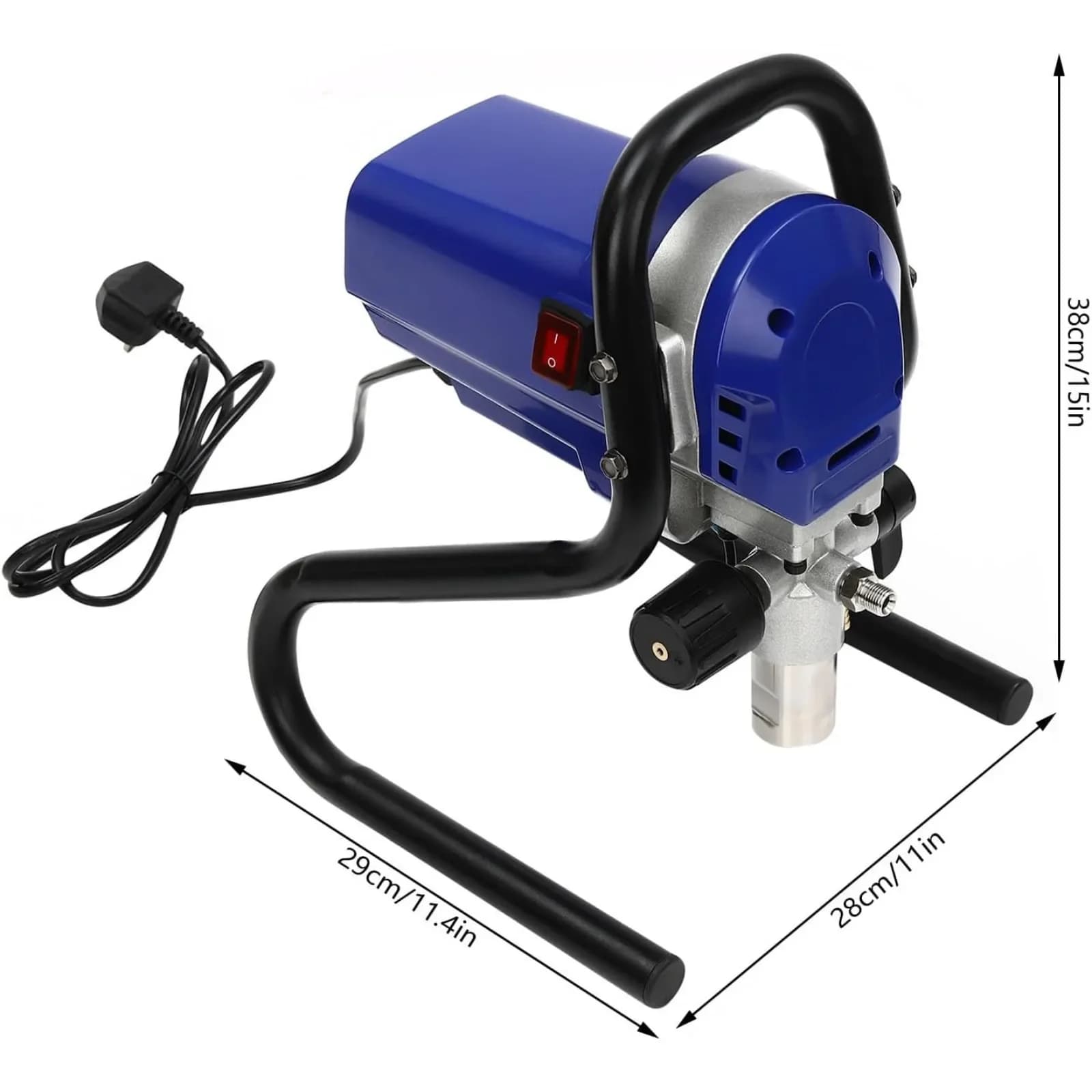Airless Paint Sprayer Emulsion Fence Shed DIY Adjustable Spray Blue NEW Sprayers — image 5
