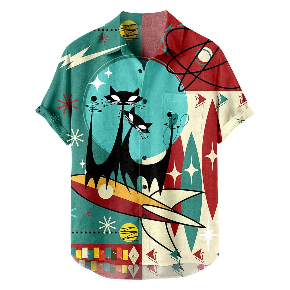 Men's Hawaiian Shirt Short Sleeve Casual Collar Summer Vacation Fashion — image 5