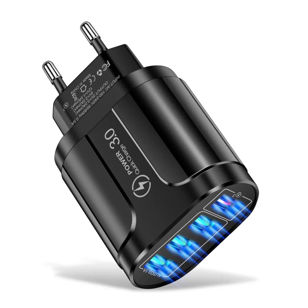 4 Port USB Fast Charger Quick Charge 3.0 48W Wall Adapter for Mobile Phones — image 8
