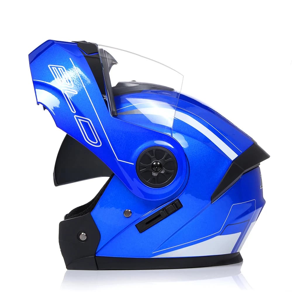 Flip Up Modular Full Face Motorcycle Helmet with Removable Liner — image 10