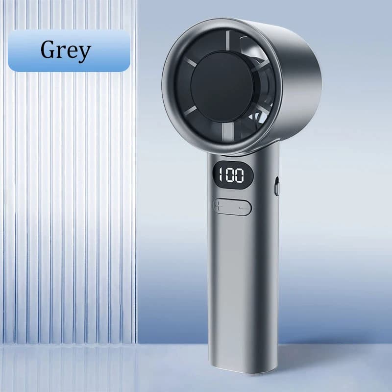 Mini Handheld Fan 120 Speed Portable Bladeless Rechargeable Ice Mode New Desktop — image 10