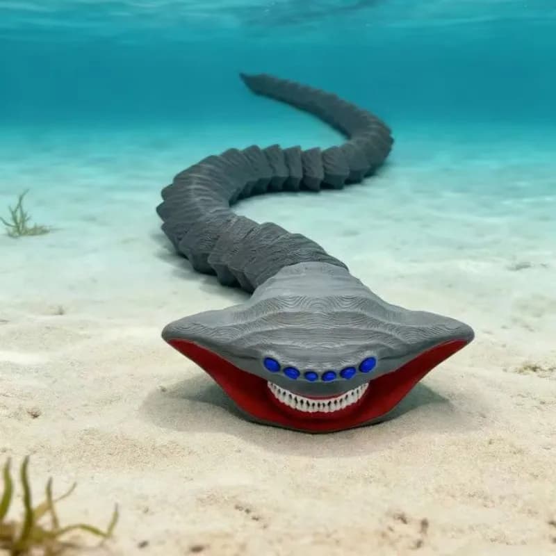 3D Printed Deep Sea Monster Action Figure 4 Pcs Model Set — image 5