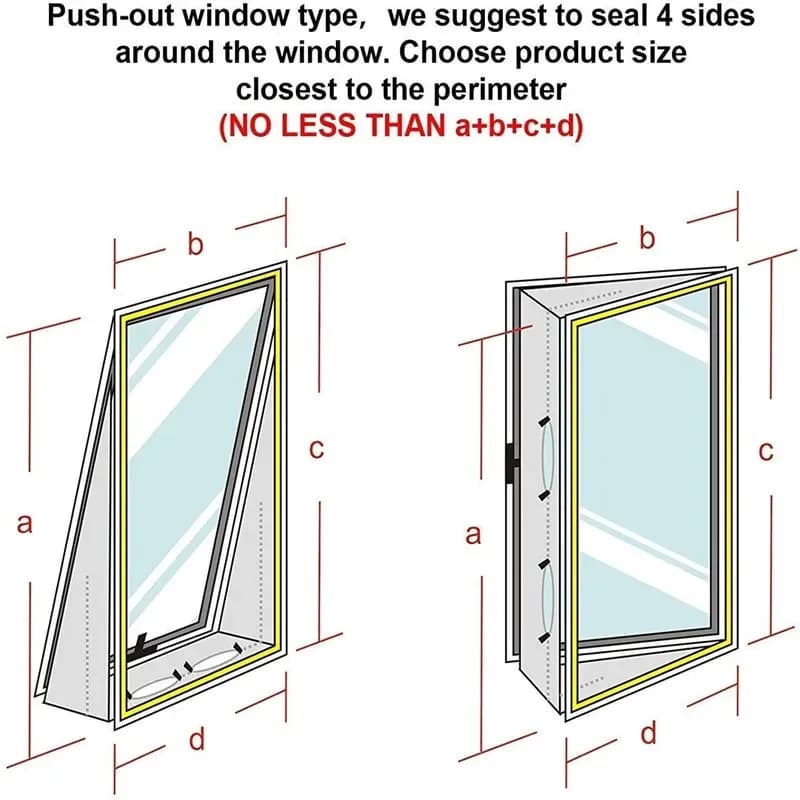 Window Seal for Portable Air Conditioner 3m 4m Flexible Cloth AirLock Plate — image 6