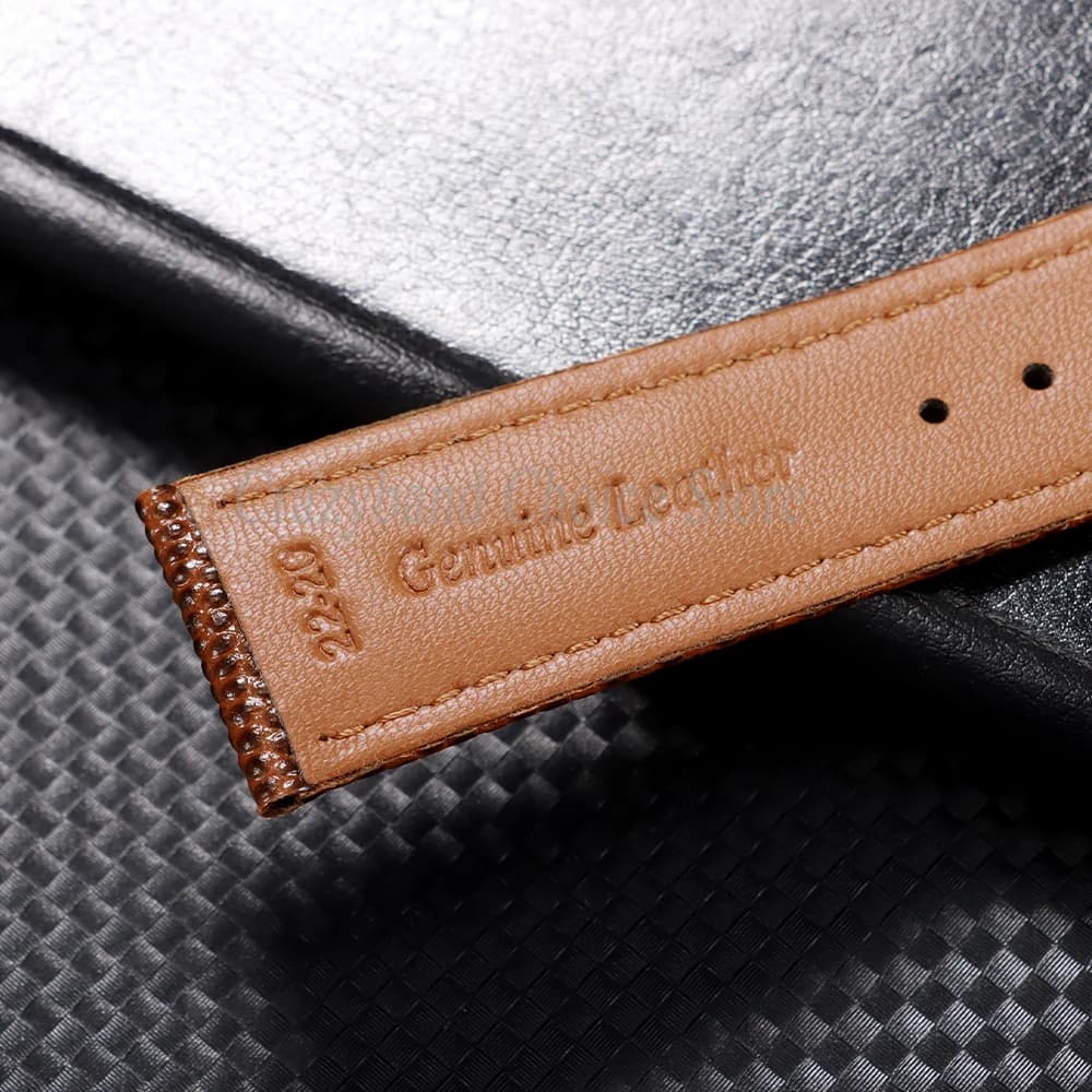 Lizard Texture Leather Watch Strap Universal Band 14mm 16mm 18mm 19mm 20mm 22mm — image 2