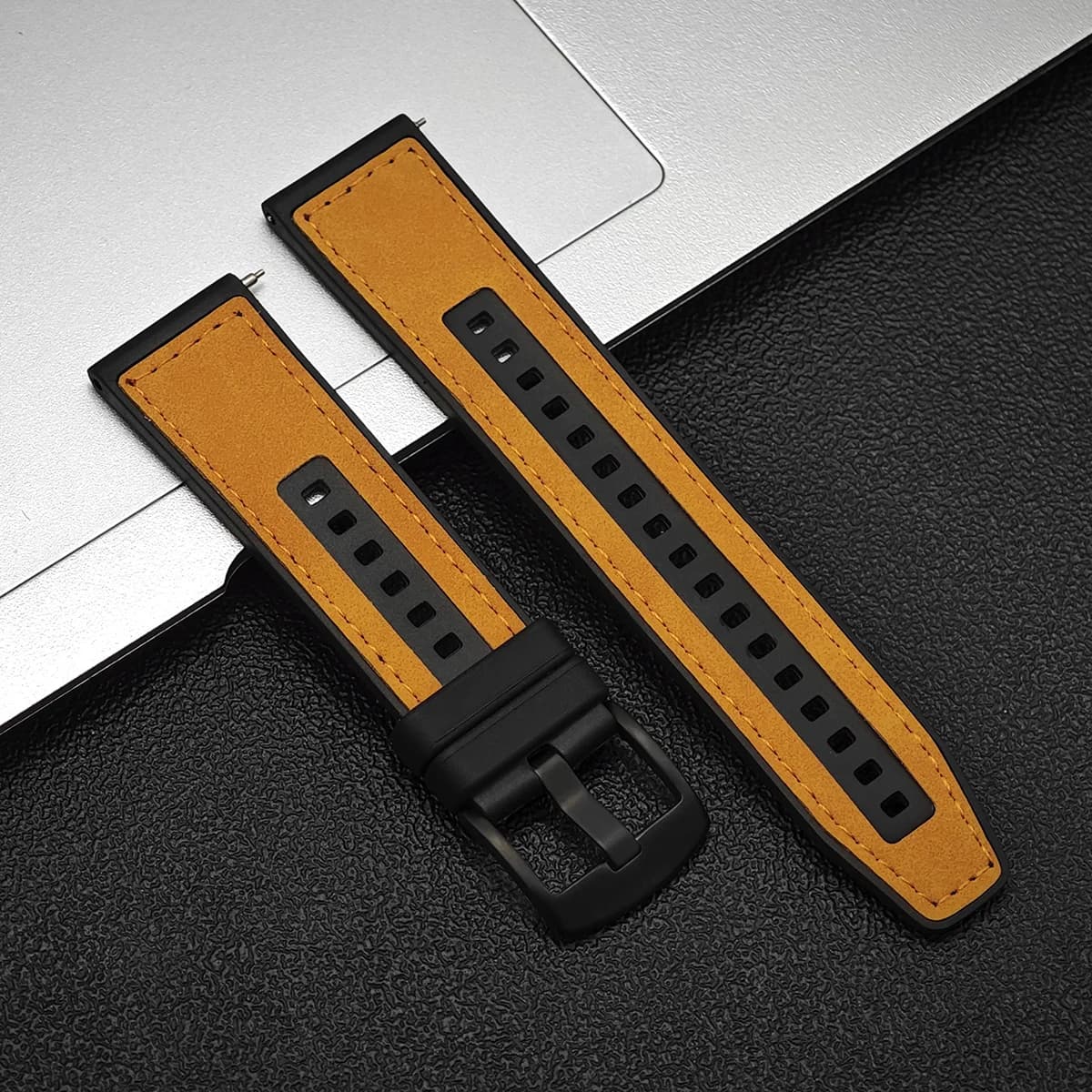 Leather Watch Strap 20mm 22mm Smartwatch Band Vintage 44mm — image 14
