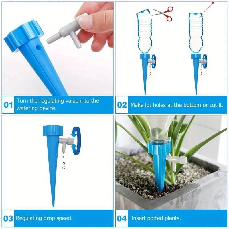 Automatic Drip Irrigation System Self Watering Spike for Plants New Flower New U — image 4