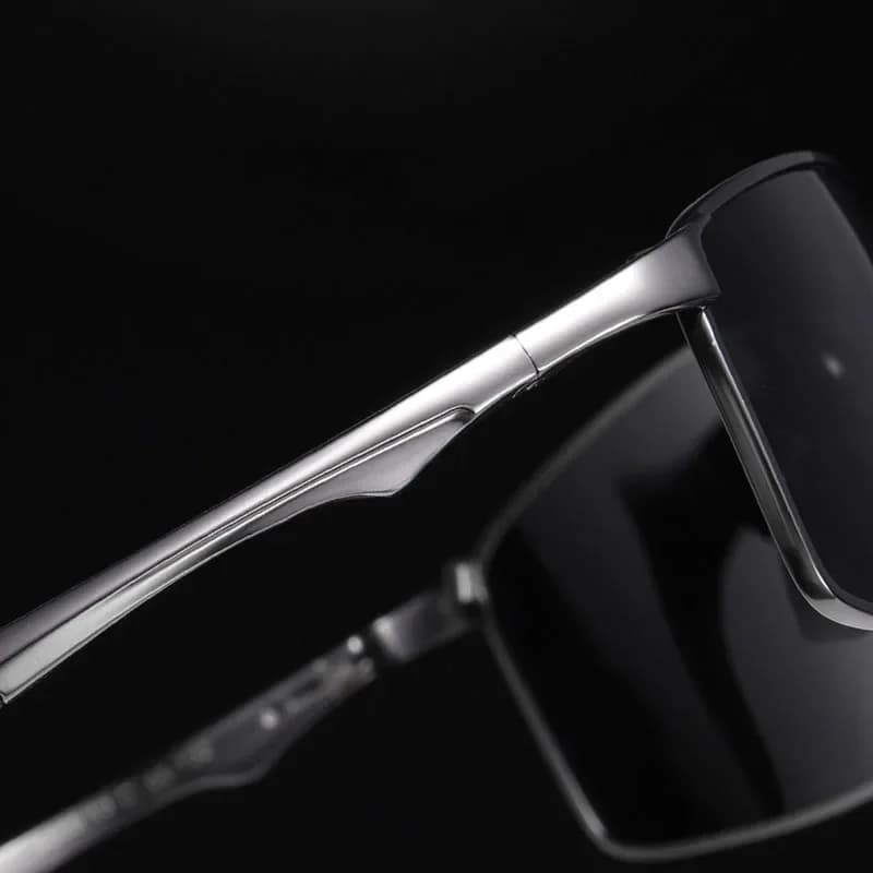 Photochromic Polarized Men Sunglasses Metal Square Driving UV400 New Male Sports — image 5
