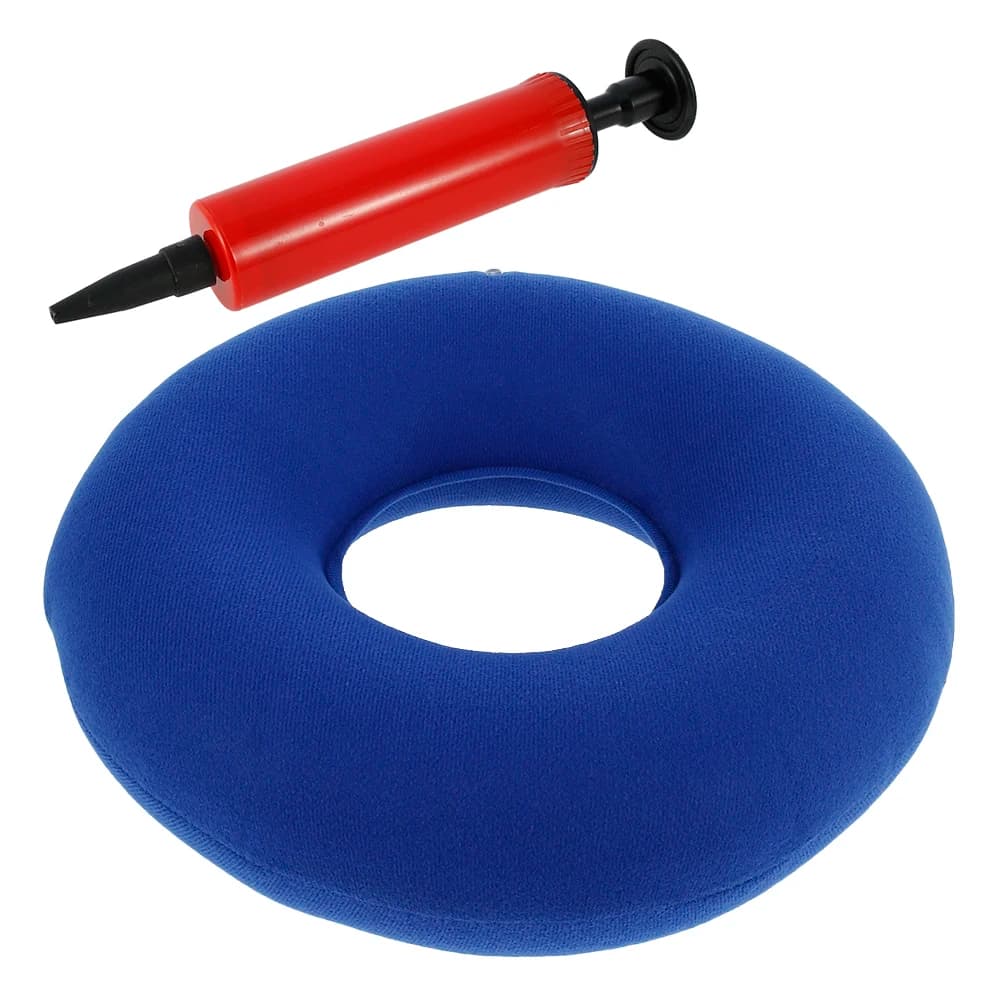 Inflatable Donut Seat Cushion Ring Pillow for Tailbone Pain Relief Office Chair — image 8